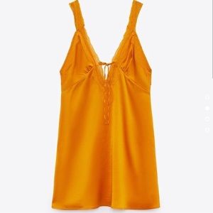Zara Orange Mini Dress